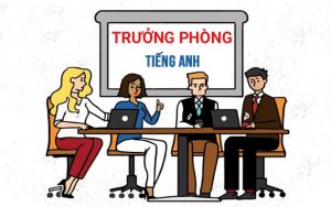 Cách gọi trưởng phòng tiếng Anh