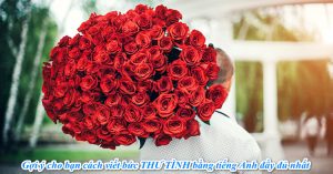 Cách viết thư tình hay nhất