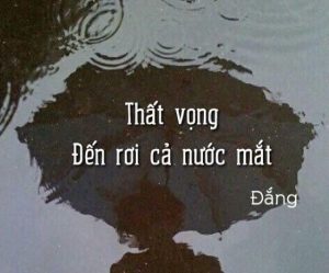 stt khóc cô đơn