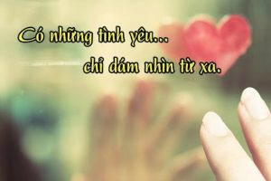 câu nói về yêu thầm