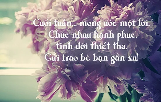 Lời chúc cuối tuần