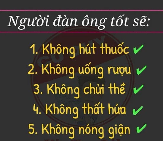 stt đàn ông tốt