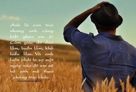 nhũng câu ghen của con trai