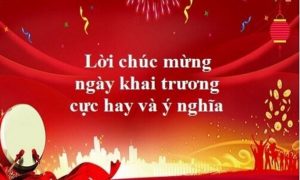 lời chúc khai trương